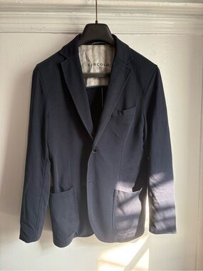 Men's Navy Single-Breasted Blazer
